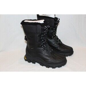 UGG Women's Adirondack Waterproof Meridian Hiker‎ Boots Black NEW $400